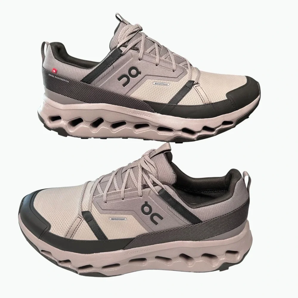 On Cloudhorizon Waterproof Shoes Men 13 Fog/Thorn Gray CloudTec Phase Hiking